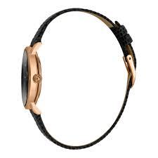 JUST CAVALLI BLACK LEATHER WATCH