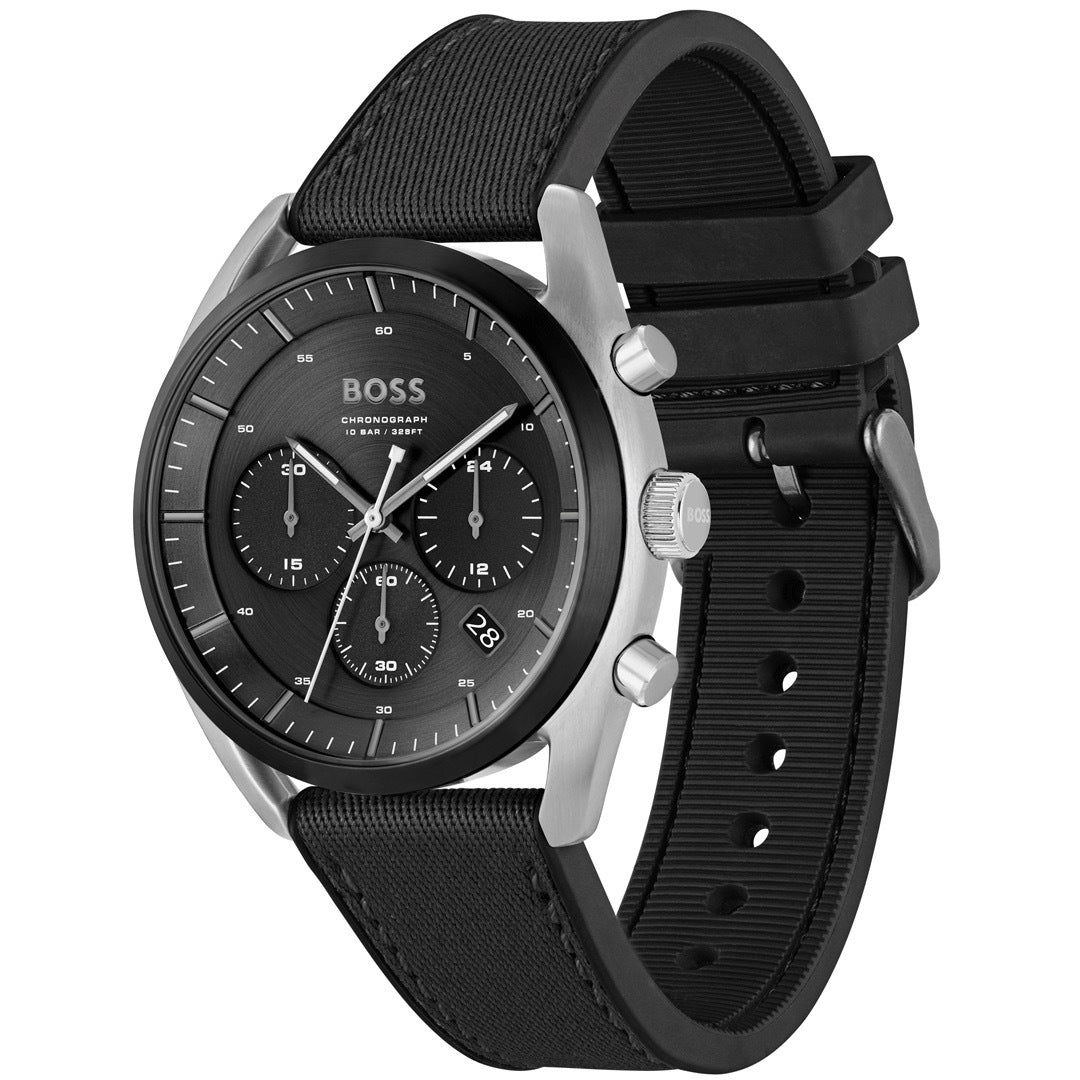 BOSS, TOP BLACK WATCH