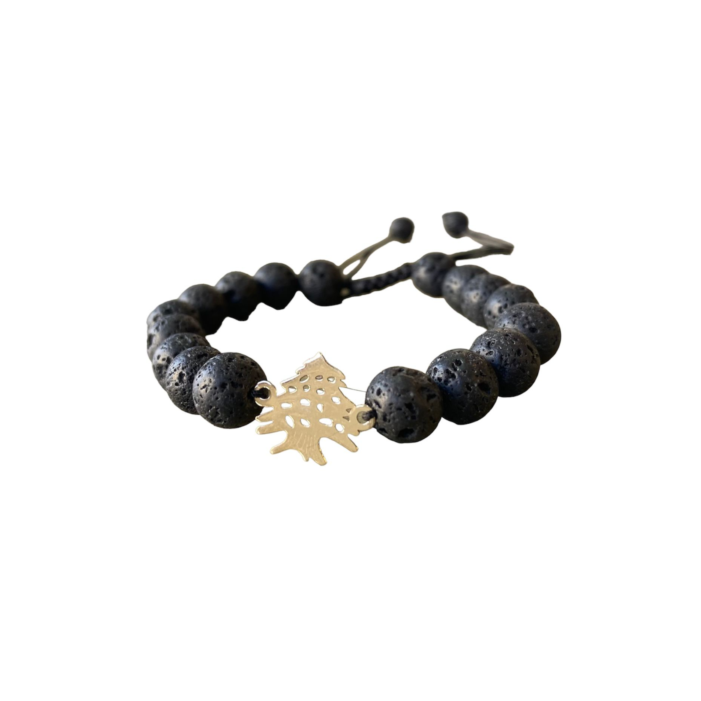 CEDAR BRACELET LAVA STONES