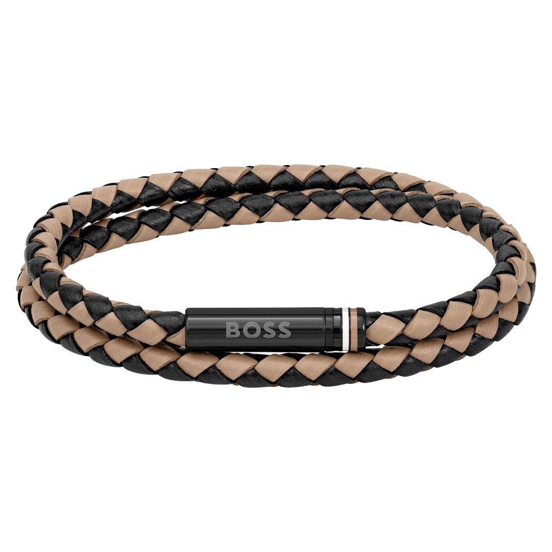 BOSS, ARES LIGHT BROWN BRACELET
