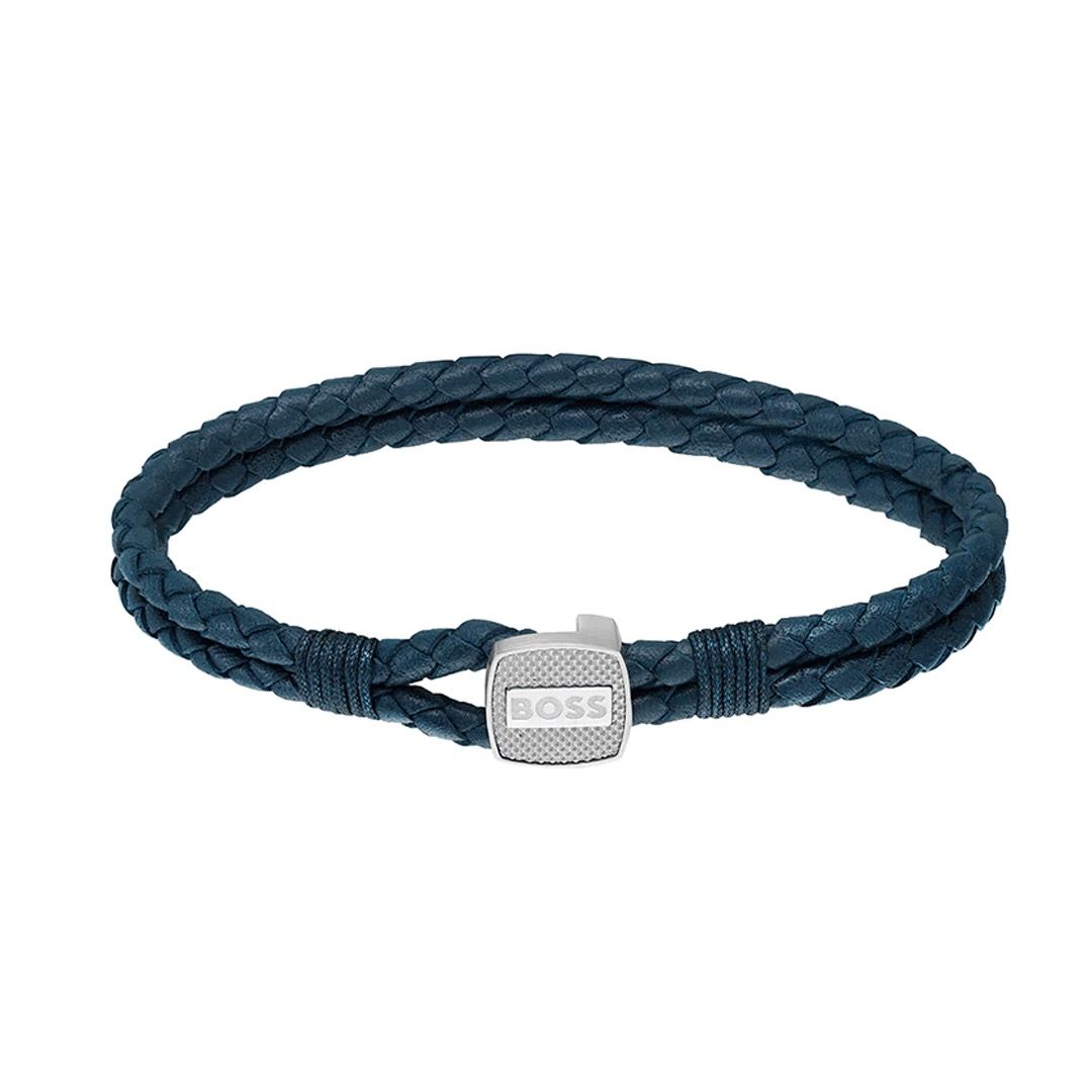BOSS, ARES BLUE BANGLE BRACELET