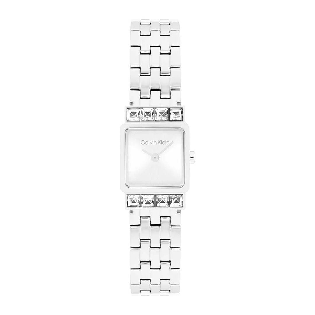 CALVIN KLEIN, POISE SILVER WATCH