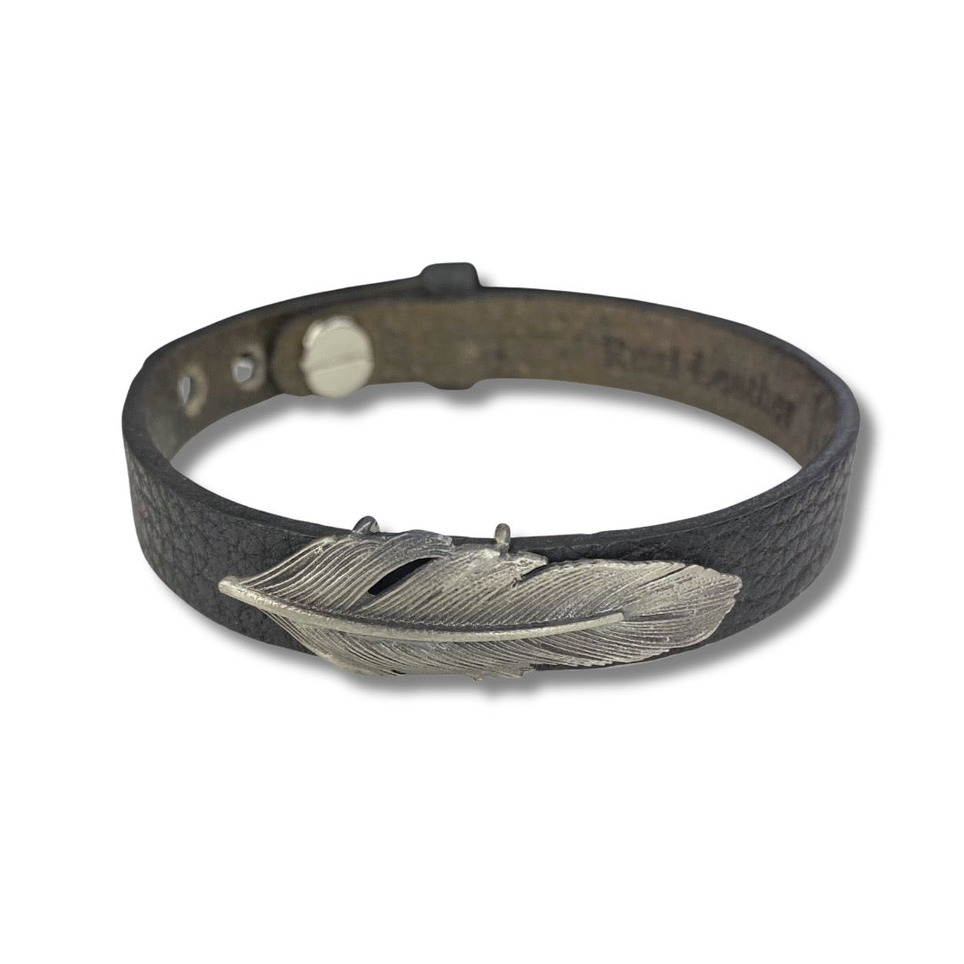 THE FEATHER, SILVER 925 BRACELET