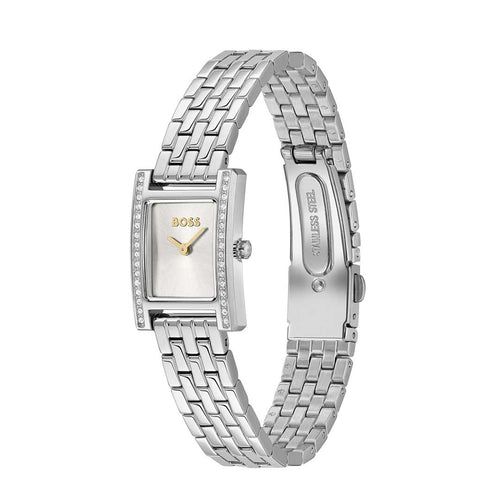 BOSS, LUCY PRECIOUS SILVER WOMEN'S WATCH