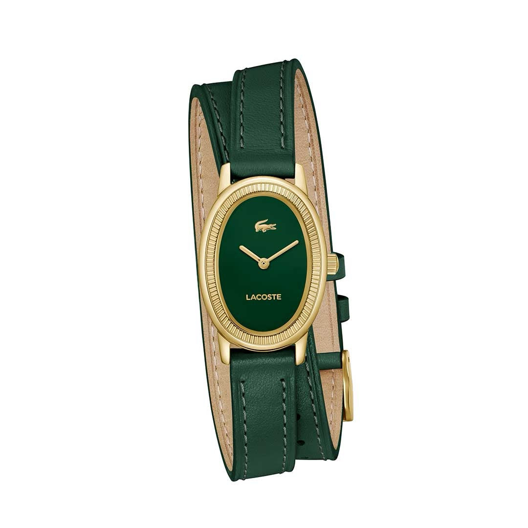 LACOSTE, PARISIENNE GREEN TWO LOOPS WOMEN'S WATCH