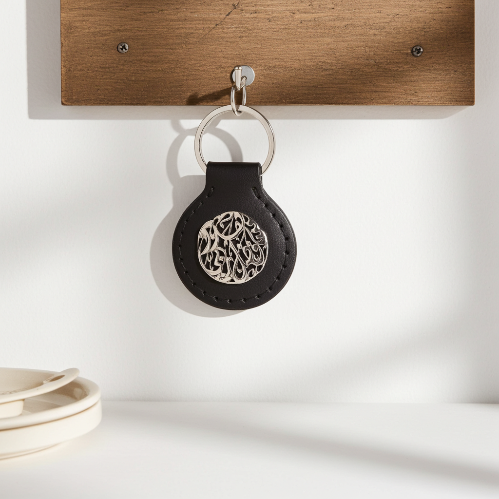 "THIS IS BY THE GRACE OF MY LORD"  هَٰذَا مِن فَضْلِ رَبِّي, SILVER 925 KEYCHAIN